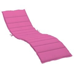 Sauļošanās krēsla matracis vidaXL, rozā cena un informācija | Krēslu paliktņi | 220.lv