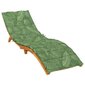 Sauļošanās krēsla matracis vidaXL, zaļš цена и информация | Krēslu paliktņi | 220.lv