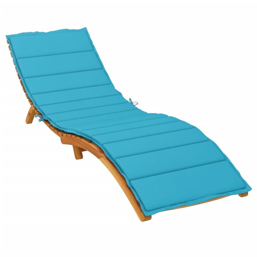 Sauļošanās krēsla matracis vidaXL, tirkīzzils cena un informācija | Krēslu paliktņi | 220.lv