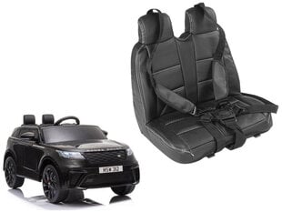 Divvietīgs bērnu elektromobiļa Range Rover sēdeklis, melns cena un informācija | Bērnu elektroauto | 220.lv