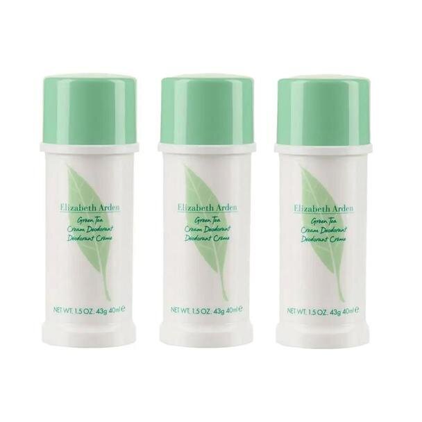 Dezodorants Elizabeth Arden Green Tea Cream, 3 gab x 40ml cena un informācija | Dezodoranti | 220.lv