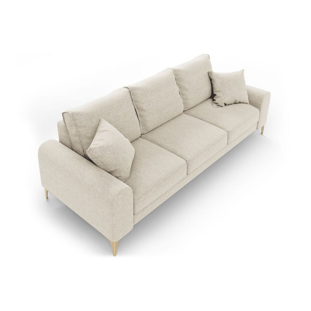Četrvietīgs dīvāns Larnite, 237x102x90 cm, smilškrāsas cena un informācija | Dīvāni | 220.lv