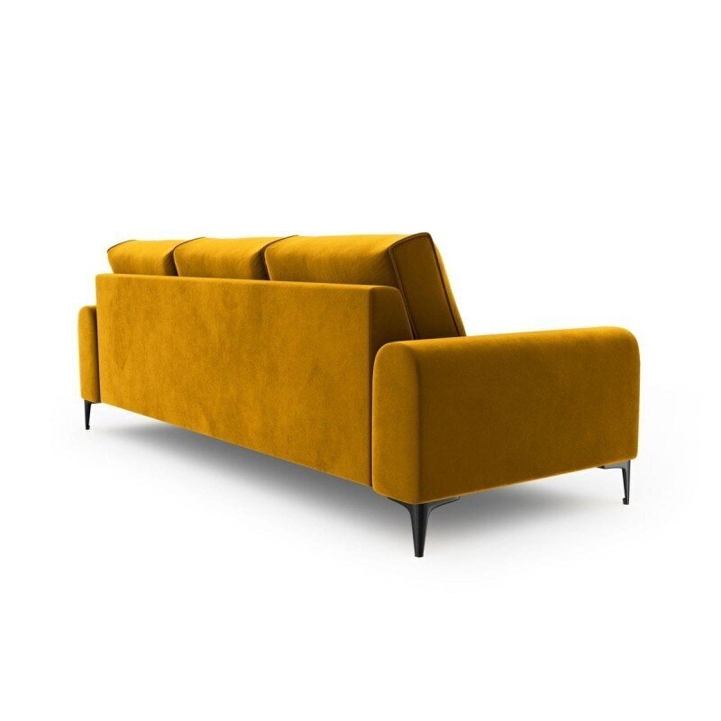 Četrvietīgs dīvāns Velvet Larnite, 237x102x90 cm, dzeltenā krāsā cena un informācija | Dīvāni | 220.lv