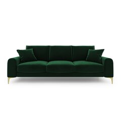 Četrvietīgs dīvāns Velvet Larnite, 237x102x90 cm, tumši zaļa cena un informācija | Dīvāni | 220.lv