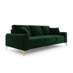 Četrvietīgs dīvāns Velvet Larnite, 237x102x90 cm, tumši zaļa cena un informācija | Dīvāni | 220.lv