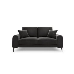 Divvietīgs dīvāns Velvet Larnite, 172x102x90 cm, tumši pelēks cena un informācija | Dīvāni | 220.lv