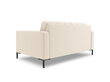 Dīvāns Cosmopolitan Design Bali 2S, gaišas smilškrāsas/melns cena un informācija | Dīvāni | 220.lv