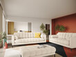 Dīvāns Cosmopolitan Design Bali 3S, gaišas smilškrāsas/melns cena un informācija | Dīvāni | 220.lv