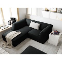 Dīvāns Micadoni Ruby, 186x180x69 cm, melns cena un informācija | Dīvāni | 220.lv