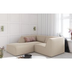 Dīvāns Micadoni Ruby, 186x180x69 cm, smilškrāsa cena un informācija | Dīvāni | 220.lv