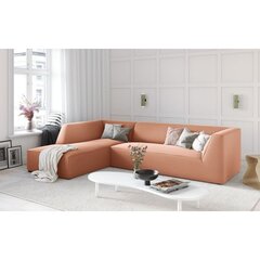 Dīvāns Micadoni Ruby, 273x180x69 cm, rozā cena un informācija | Dīvāni | 220.lv