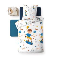 Douceur d'Intérieur bērnu gultas veļas komplekts Skateboy, 140x200 cm, 2 daļu cena un informācija | Gultas veļas komplekti | 220.lv