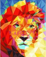 Glezna pēc numuriem Twoje Hobby Kaleidoskopa lauva, 40x50 cm cena un informācija | Gleznas pēc numuriem | 220.lv