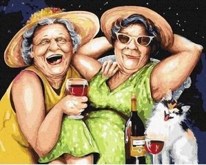 Картина по номерам Twoje Hobby Бабушки на отдыхе, 40х50 см цена и информация | Живопись по номерам | 220.lv