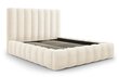 Gulta ar gultas kasti Kelp, 230x225x125 cm, smilškrāsas cena un informācija | Gultas | 220.lv