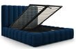 Gulta ar gultas veļas kasti Kelp, 230x205x125 cm, zila цена и информация | Gultas | 220.lv