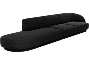 Левосторонний диван Micadoni Miley, 302 x 85 x 74 см, черный цена и информация | Диваны | 220.lv