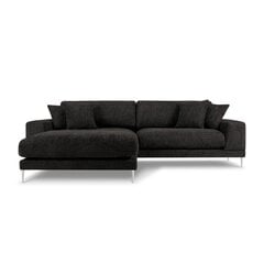 Kreisās puses stūra dīvāns Jog, 286x242x90 cm, tumši pelēks cena un informācija | Stūra dīvāni | 220.lv