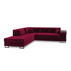 Левосторонний угловой диван Velvet Dolomite XL, 277x220x74 см, красный цена и информация | Угловые диваны | 220.lv