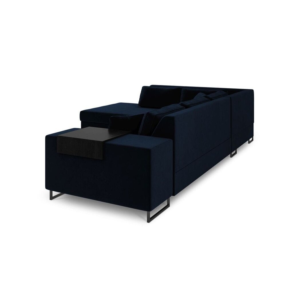 Kreisās puses stūra dīvāns Velvet Dolomite XL, 277x220x74 cm, tumši zils cena un informācija | Stūra dīvāni | 220.lv
