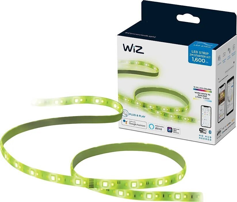 LED lente WiZ RGBW Wifi 1600 Lm, 2 m цена и информация | LED lentes | 220.lv