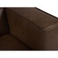 Sešvietīgs ādas labās puses dīvāns Agawa, 365x270x68 cm, tumši brūns cena un informācija | Stūra dīvāni | 220.lv