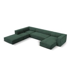 Sešvietīgs kreisās puses dīvāns Agawa, 365x270x68 cm, zaļš cena un informācija | Stūra dīvāni | 220.lv