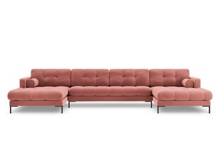 Мягкий уголок Cosmopolitan Design Bali 7S-V, розовый/черный цена и информация | Угловые диваны | 220.lv