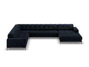 Stūra dīvāns Cosmopolitan Design Bali 7S-VUL, tumši zils/melns cena un informācija | Stūra dīvāni | 220.lv