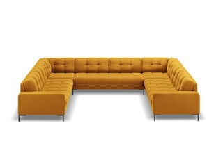Stūra dīvāns Cosmopolitan Design Bali 9S-VU, dzeltens/melns cena un informācija | Stūra dīvāni | 220.lv