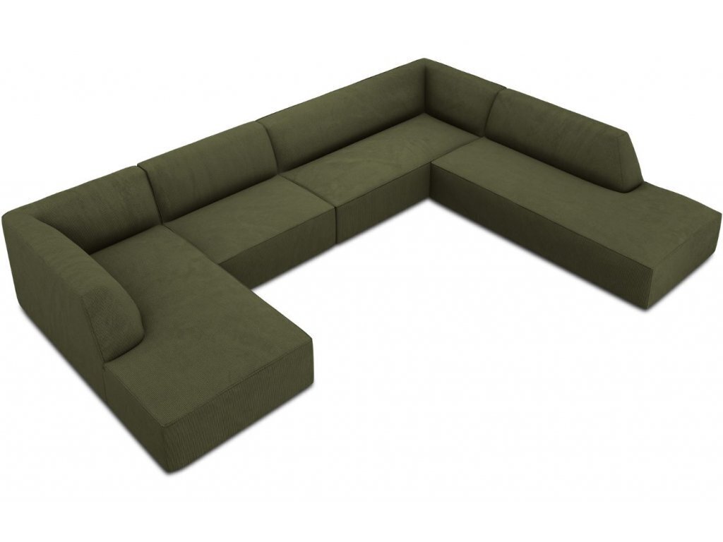 Stūra dīvāns Micadoni Home Ruby, zaļš цена и информация | Stūra dīvāni | 220.lv