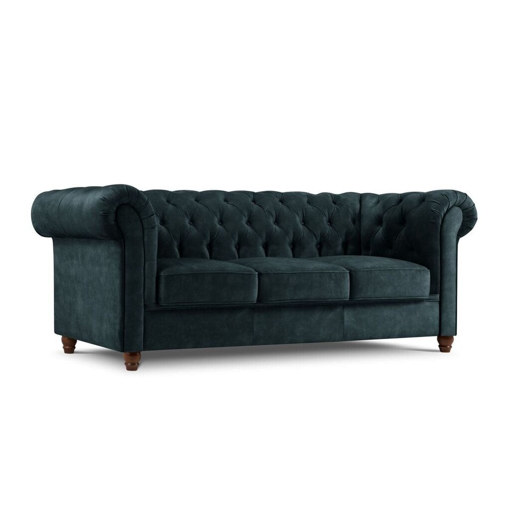 Trīsvietīgs dīvāns Lapis, 224x90x80, zils cena un informācija | Dīvāni | 220.lv