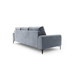 Трехместный диван Velvet Larnite, 222x102x90 см, светло-синий цвет цена и информация | Диваны | 220.lv