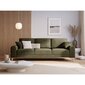 Trīsvietīgs dīvāns Velvet Larnite, 222x102x90 cm, zaļš cena un informācija | Dīvāni | 220.lv