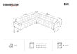 Universāls stūra dīvāns Cosmopolitan Design Bali 6S-V, gaišas smilškrāsas/melns cena un informācija | Stūra dīvāni | 220.lv