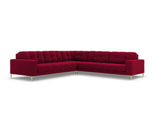 Universāls stūra dīvāns Cosmopolitan Design Bali 6S-V, sarkans/zeltainas krāsas cena un informācija | Stūra dīvāni | 220.lv