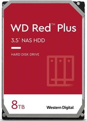 WD Red Plus WD80EFZZ цена и информация | Внутренние жёсткие диски (HDD, SSD, Hybrid) | 220.lv