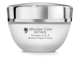 Ночной крем для лица Absolute Care Retinol, 50 мл цена и информация | Наносите на чистую кожу лица. Подержите около 10-15 минут и смойте водой. | 220.lv