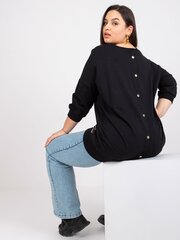 Женская черная блузка больших размеров цена и информация | Женские толстовки | 220.lv