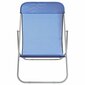 2 pludmales krēslu komplekts vidaXL, zils cena un informācija | Sauļošanās krēsli | 220.lv