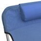 2 sauļošanās krēslu komplekts vidaXL, zils cena un informācija | Sauļošanās krēsli | 220.lv