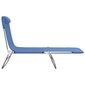 2 sauļošanās krēslu komplekts vidaXL, zils cena un informācija | Sauļošanās krēsli | 220.lv
