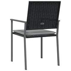 vidaXL dārza krēsli ar matračiem, 6 gab., 54x62,5x89 cm, PE cena un informācija | Dārza krēsli | 220.lv