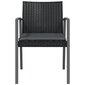 vidaXL dārza krēsli ar matračiem, 2 gb., 56,5x57x83 cm, PE rotangpalma cena un informācija | Dārza krēsli | 220.lv