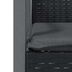 vidaXL dārza krēsli ar matračiem, 2 gb., 56,5x57x83 cm, PE rotangpalma цена и информация | Садовые стулья, кресла, пуфы | 220.lv