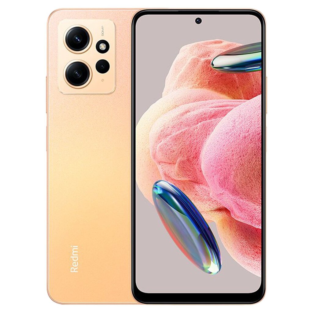 Телефон Xiaomi Redmi Note 12 8/256GB Sunrise Gold MZB0F2VEU цена | 220.lv