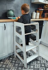 Virtuves tornis, virtuves palīgs Babylike B3RM, 40x46x85 cm, balts cena un informācija | Bērnu krēsliņi un bērnu galdiņi | 220.lv