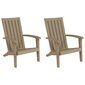 vidaXL dārza krēsli, 2 gab., gaiši brūni, polipropilēns cena un informācija | Dārza krēsli | 220.lv