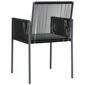 vidaXL dārza krēsli ar matračiem, 2 gb., 54x60,5x83,5 cm, PE cena un informācija | Dārza krēsli | 220.lv