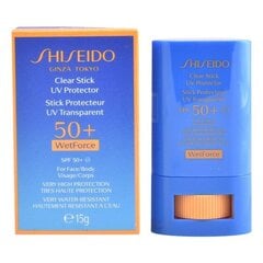 Kremas nuo saulės sun clear stick shiseido spf 50, 15 g цена и информация | Кремы от загара | 220.lv